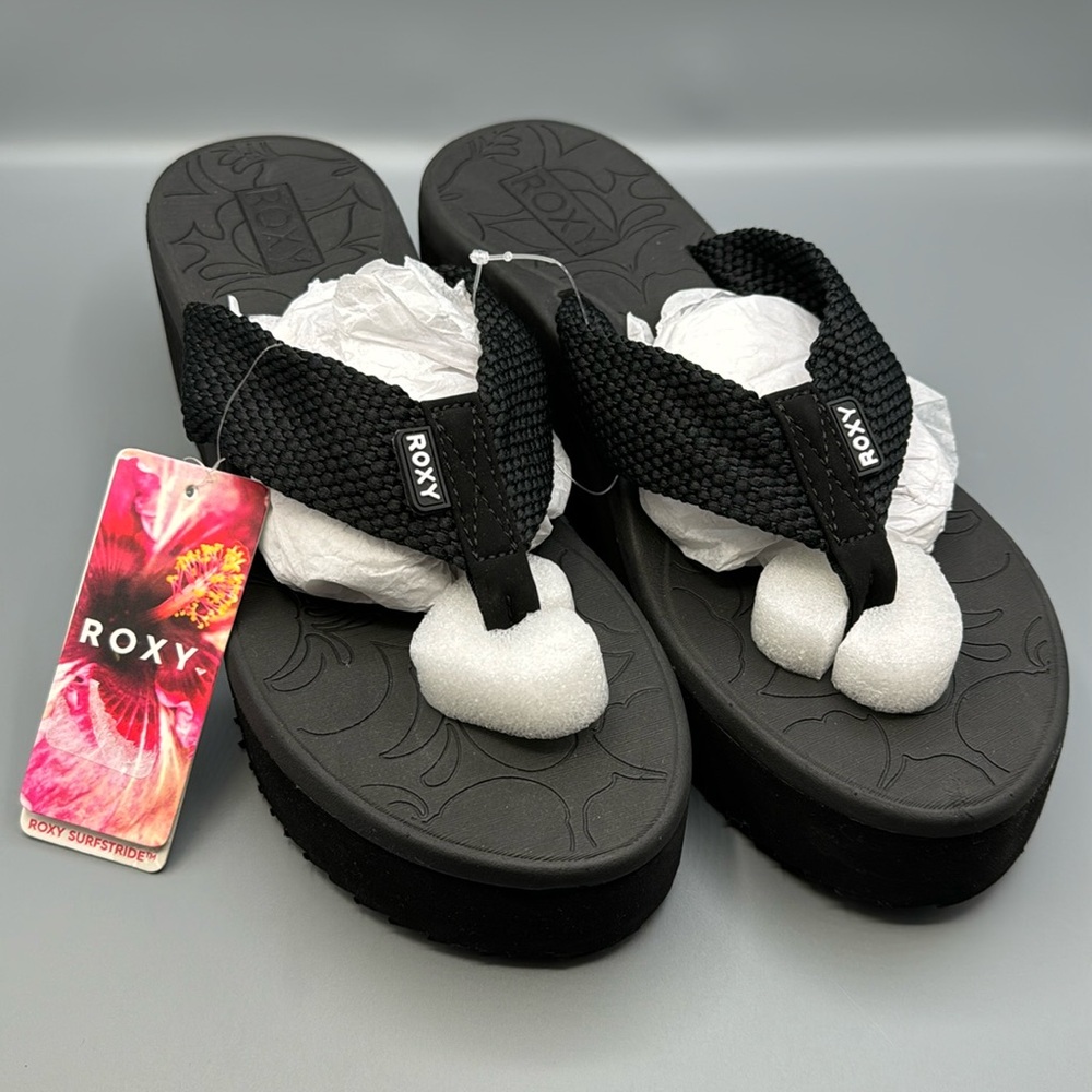 Roxy Women's Kallie Platform Flip Flop Sandal Wedge